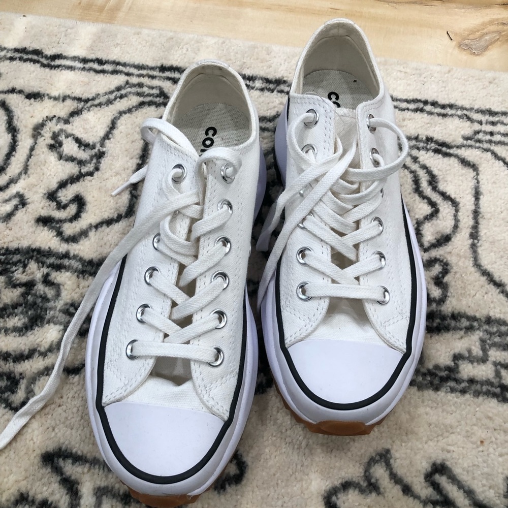 Converse run star platform shoes. Brand new without tags. Sample - unisex size 5